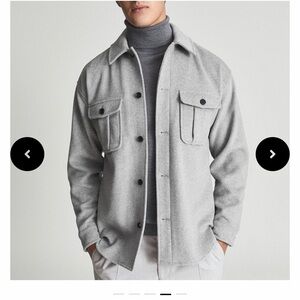 Reiss Gray Shirt Jacket